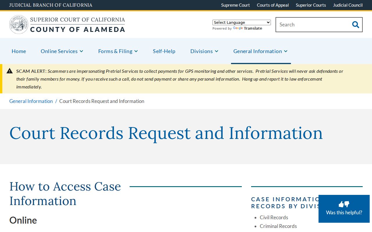 Union City public records guidance from Alameda Superior Court
